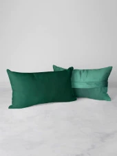 Mrs.Gugar Zümrüt Yeşili Dikdörtgen Kırlent Kılıfı thumbnail 4