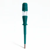 190 mm Profesyonel Elektrik Kontrol Kalemi Düz Uçlu İzoleli Tornavida Priz Faz Voltaj Tornavidası thumbnail 1