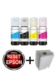 Epson L1110 L3100 L3110 L3150 L3210 L3250 L3252 Serisi Mürekkep + Atık Ped + Reset Programı - 1