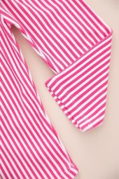 Lemoon Çizgili Düğmeli Çocuk Pijama Takımı - 12