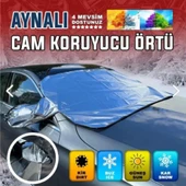 Güneş Buz Önleyici Yaz Kış 4 Mevsim Koruyucu Ön Cam Örtüsü - 2