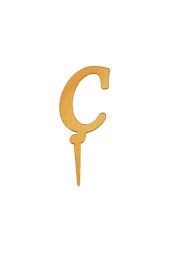 Aynalı Altın Pleksi Ç Harfi - 1