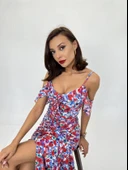 6410 ELBİSE-KIRMIZI thumbnail 1