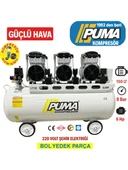 Puma 150 Litre Yağsız Ses Desibeli Düşük Kompresör PDN150-6M (6 Hp) thumbnail 1