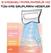 HyMark Elektrikli Fasya Bıçağı Boyun ve Omuz Kas Rahatlatıcı 3 Kademeli Titreşimli Masaj Aleti thumbnail 3