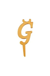 Aynalı Altın Pleksi Ğ Harfi - 1