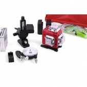 Çizgi Lazer Terazi 4D 2 Batarya Otomatik Seviye Ölçüm Cihazı Yeşil Lazeri Hizalama Tek ve Birlikte thumbnail 11