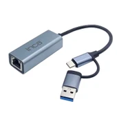 Inca Iutp-01t Usb 3.0 Type-c 3.1 Ethernet Rj45 1000mbps Alumınyum Kasa thumbnail 1