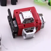 Çizgi Lazer Terazi 4D 2 Batarya Otomatik Seviye Ölçüm Cihazı Yeşil Lazeri Hizalama Tek ve Birlikte thumbnail 3