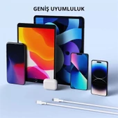 Aukey Cb-ncl1-wh Naylon Örgülü 3a 480mbps Type-c Lıghtnıng Kablosu 1.8mt - 3