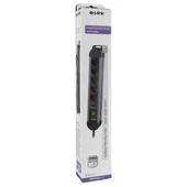 S-link SPGKS05 1.5m 3G1.5mm2 900 Joule 5Li Akım Kor. Gri Priz Çoklayıcı - 5