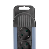 S-link SPGKS05 1.5m 3G1.5mm2 900 Joule 5Li Akım Kor. Gri Priz Çoklayıcı - 4