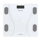bigmate BGT-7001B Beyaz Wi-Fi Bağlantılı Akıllı Dijital Vücut Analiz Baskülü thumbnail 1