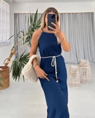 Kadın Kadın Omuz Askılı Kuşak Dahil Elbise thumbnail 2