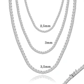 Zirkon Taşlı Su Yolu Gümüş Kolye thumbnail 2