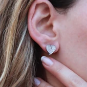 Kalp Zirkon Taşlı Gümüş Set thumbnail 4