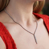 İnce Sarkıt Su Yolu Gümüş Set thumbnail 3