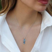 Nazar Boncuklu Terlik Gümüş Kolye thumbnail 1