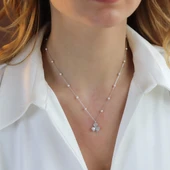 3 Yapraklı Yonca Gümüş Kolye thumbnail 4