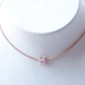 Kalp Choker Gümüş Kolye - 4