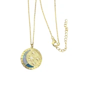 Ay Yıldızlı Opal Gold Gümüş Kolye thumbnail 5