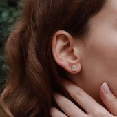 Starlight Diamond Baget Mini Pırlanta Montür Rose Gold Kaplama Gümüş Set thumbnail 4