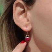 Kök Yakut Taşlı Gümüş Otantik Set - 5