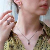 Ametist Taşlı Otantik Set thumbnail 1