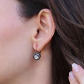 Elmas Montür Taşlı Rose Gold Gümüş Küpe thumbnail 3