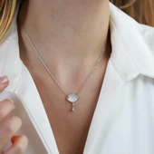 Sedef İstiridye Gümüş Kolye thumbnail 4