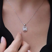 Starlight Diamond Ortası 3 Baget Pırlanta Montür Gümüş Set thumbnail 4