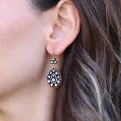 Damla Elmas Montür Rose Gold Gümüş Küpe thumbnail 2