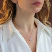 3 Yapraklı Yonca Gümüş Kolye thumbnail 1