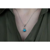 Turkuaz Taşlı Gümüş Otantik Set thumbnail 2