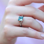 Aqumarin Taşlı Otantik Set thumbnail 5