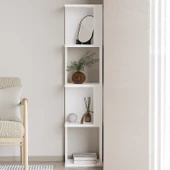 Herry Köşe Kitaplık – Dekoratif Raf Ünitesi, Modern Kütüphane - 2