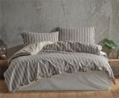 Clasy Butik Native Serisi Çift Kişilik Nevresim Takımı Madras v1 Gri thumbnail 1