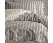 Clasy Butik Native Serisi Çift Kişilik Nevresim Takımı Madras v1 Gri thumbnail 2