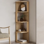 Herry Köşe Kitaplık – Dekoratif Raf Ünitesi, Modern Kütüphane - 1