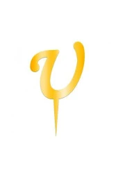 Aynalı Altın Pleksi U Harfi - 1