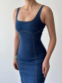 Tuna Denim Elbise thumbnail 7