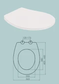 Karen Banyo Slim Smart Thermoplast Yavaş Kapanan Klozet Kapağı 0302 - 2
