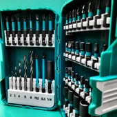 Mıknatıslı Darbeli Bits Uç Seti 49 'lu Set PZ PH SL Torx HSS Delme Ucu Somun Adaptör Ucu Tutucu thumbnail 3