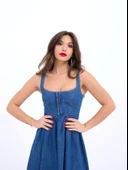 7143 KOT ELBİSE-MAVİ thumbnail 4