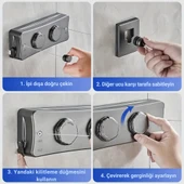 Polham 5.1 Metre Uzayabilir Çift Halatlı Çelik Dayanıklı Çek-Bırak Çamaşır İpi, 40 KG Taşıma Kapasiteli - 5