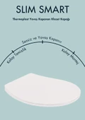 Karen Banyo Slim Smart Thermoplast Yavaş Kapanan Klozet Kapağı 0302 - 1