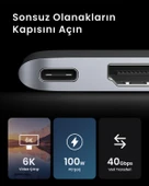 UGREEN 6'sı 1 Arada 2 USB 3.0 100W 6K PD Port Çoklayıcı Hub, 80856 - 5