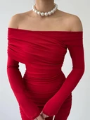 Tefs Straplez Elbise thumbnail 6