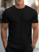 Erkek Kısa Kollu Bisiklet Yaka Iki Iplik Bluz thumbnail 1