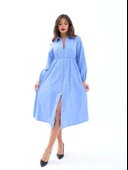 6966 ELBİSE-KOYU MAVİ thumbnail 3